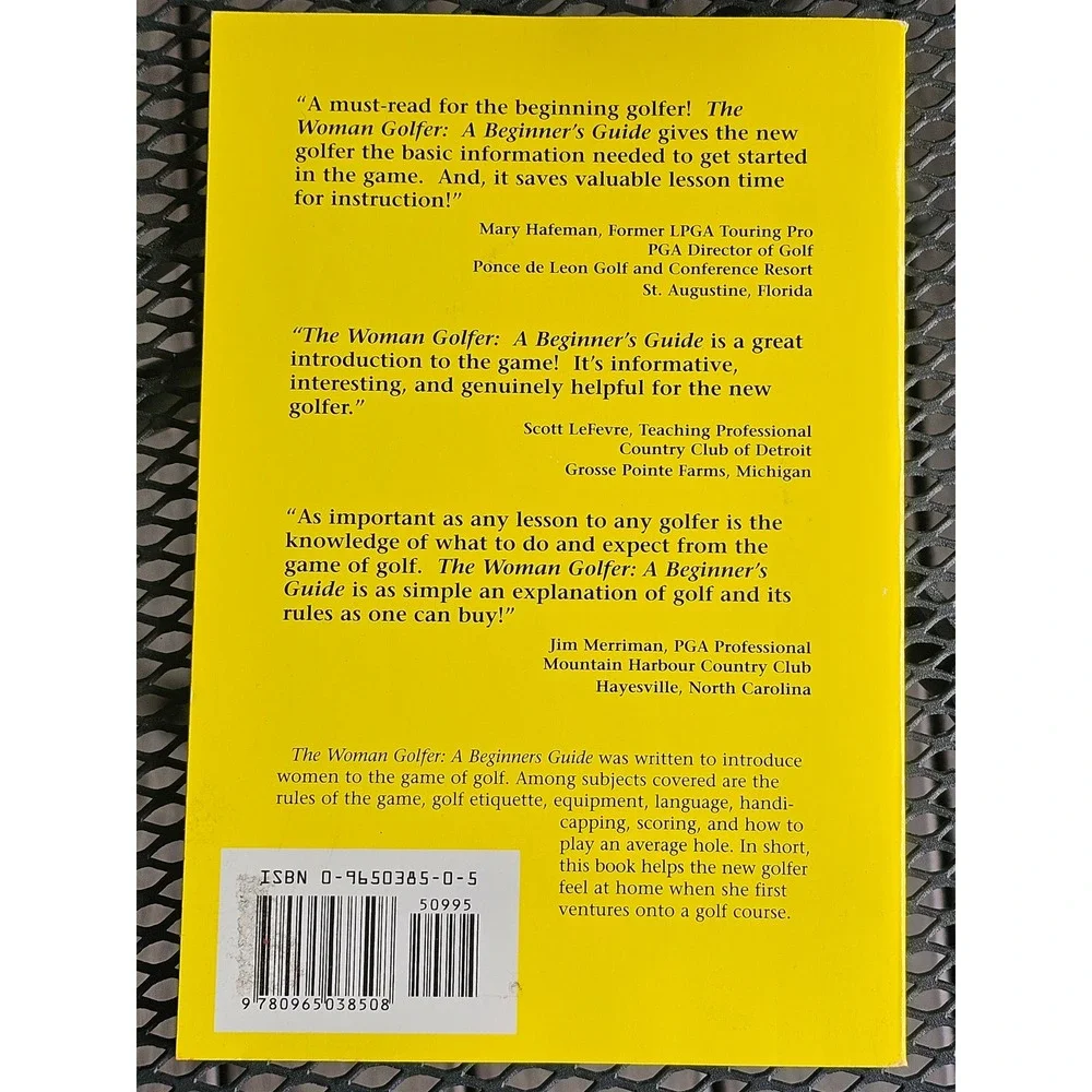 Severn's The Woman Golfer A Beginner's Guide Paperback Book Donna White Foreword